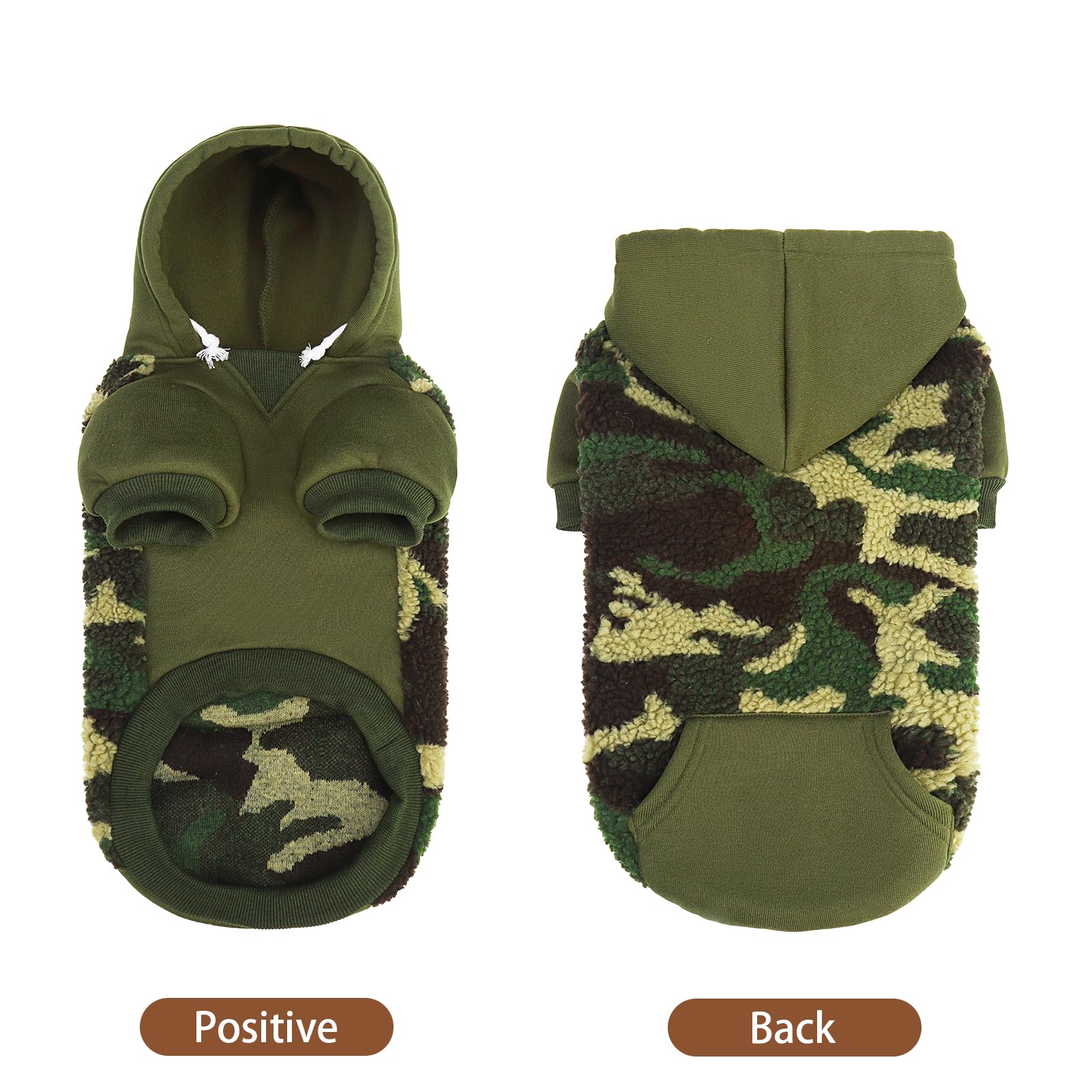 PUPTECK sudadera con bolsillo trasero, práctico para llaves y snacks.