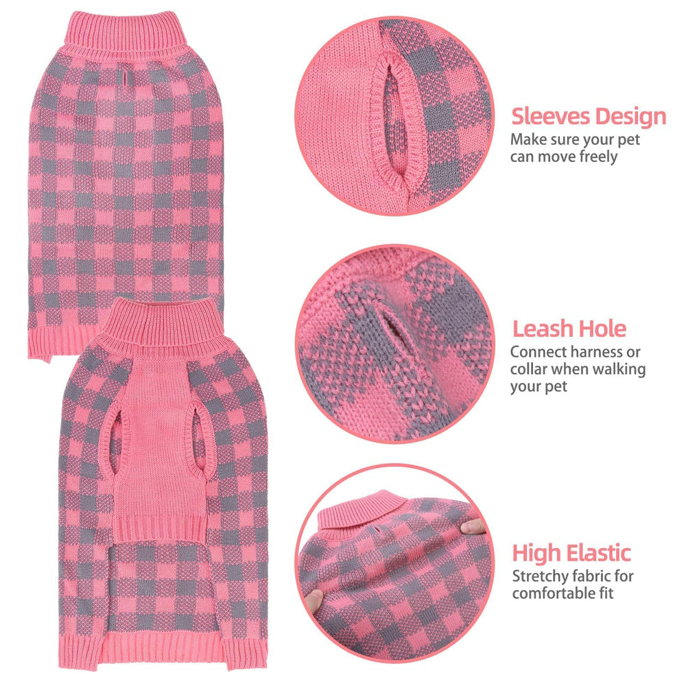 Sudadera PUPTECK con diseño clásico de cuadros, ideal para eventos formales