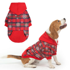 PUPTECK sudadera para perros con capucha, ideal para paseos en frío.