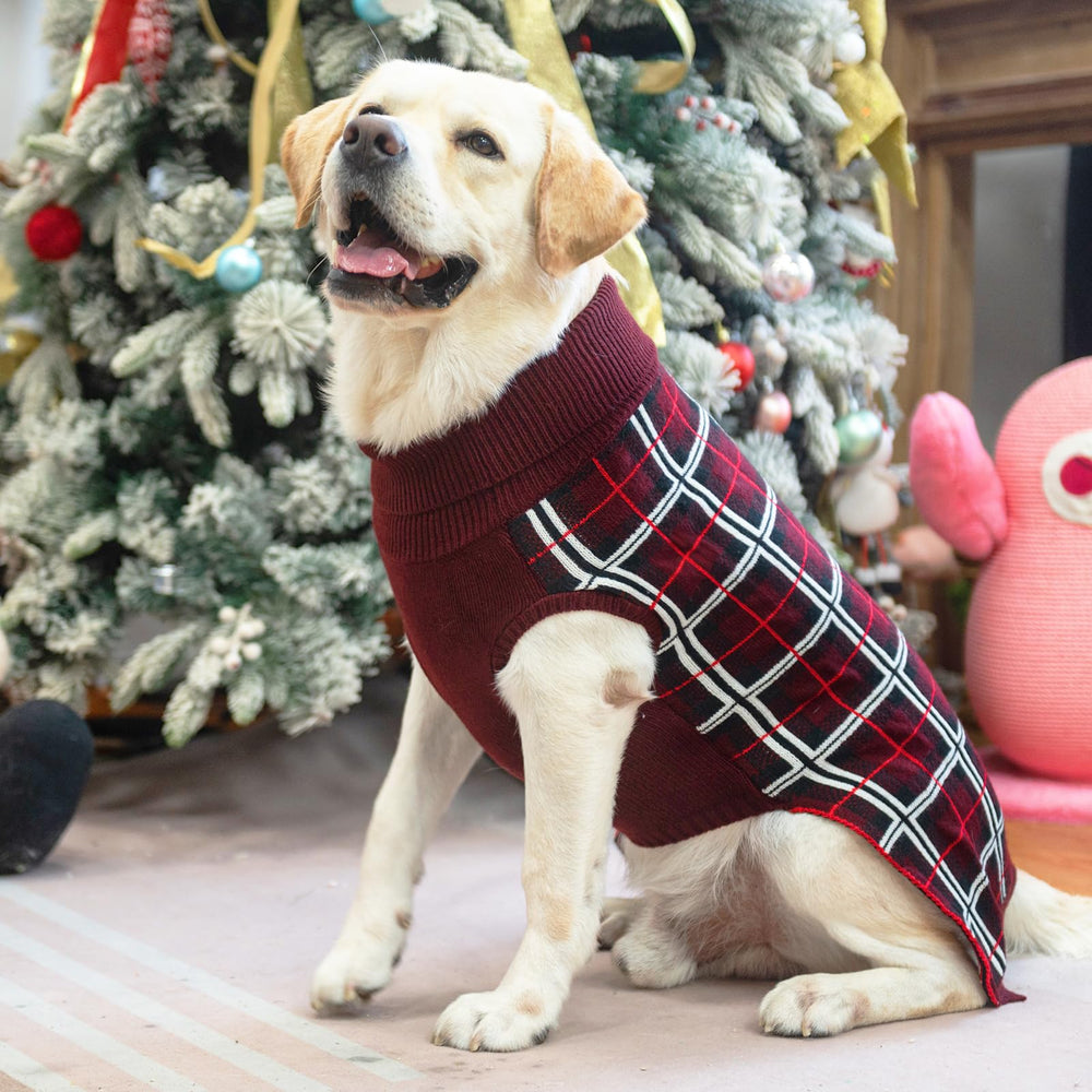 PUPTECK suéter navideño para perro, lavado fácil, cuidado rápido.