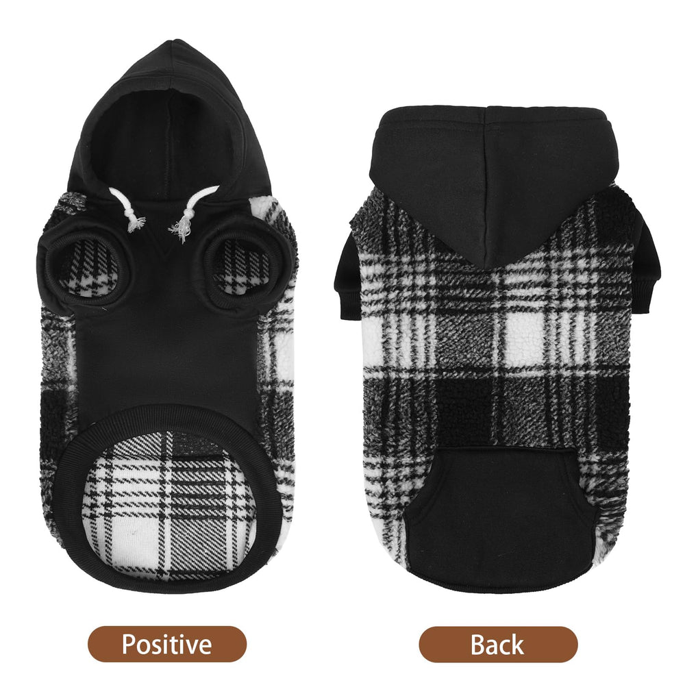 PUPTECK suéter para perro, bolsillo trasero para llaves y snacks.