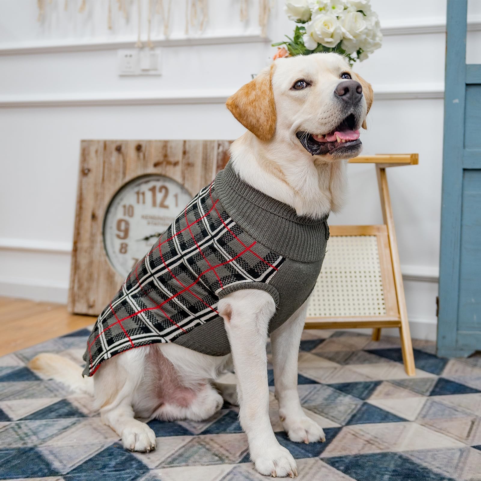 PUPTECK suéter plaid clásico, perfecto para eventos y salidas.