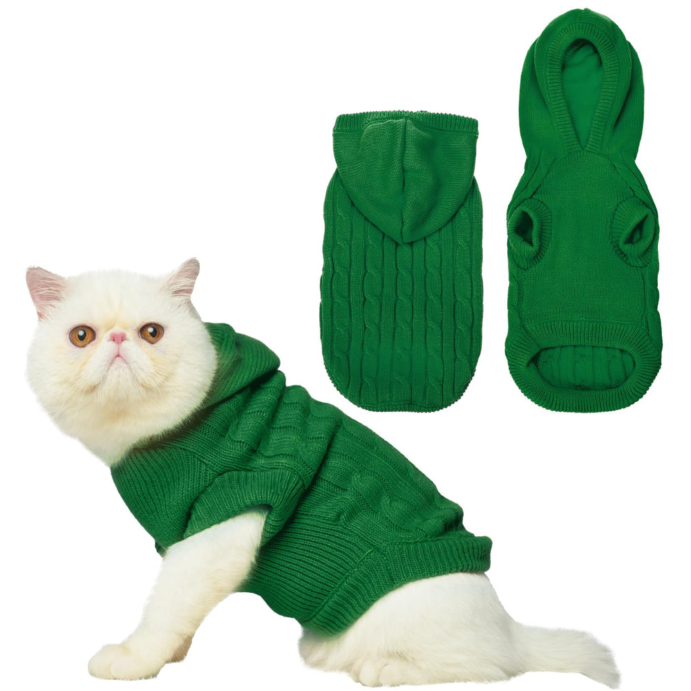 PUPTECK suéter de invierno para perros y gatos, frente, cómodo para uso diario.