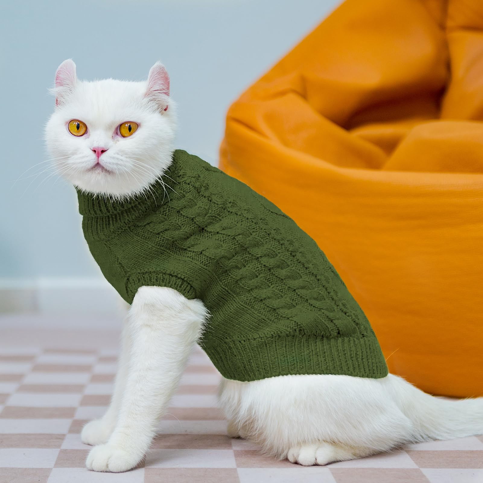 PUPTECK suéter mascotas diseño punto clásico, estilo atemporal.