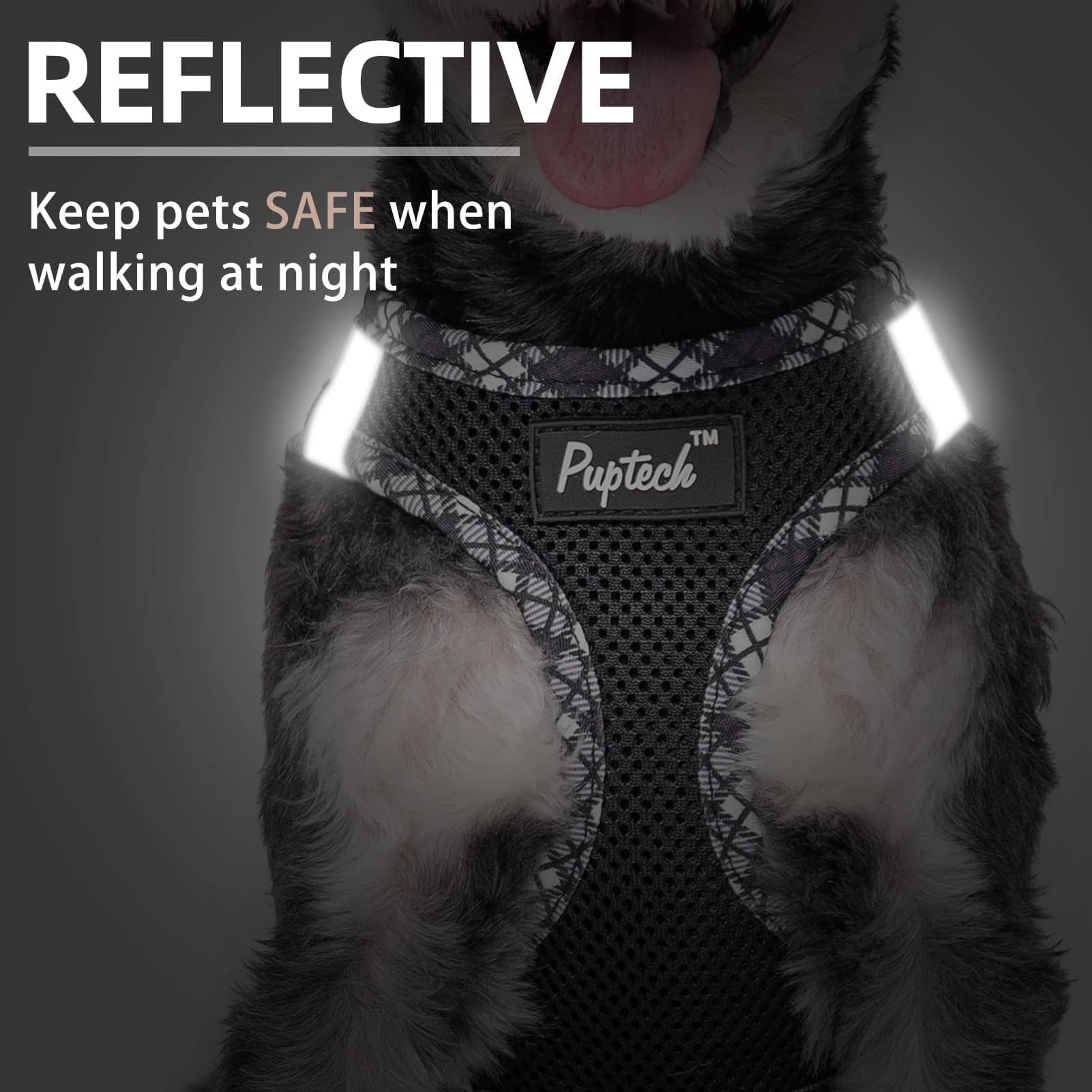 PUPTECK talla L para perros pequeños con ajuste adecuado.
