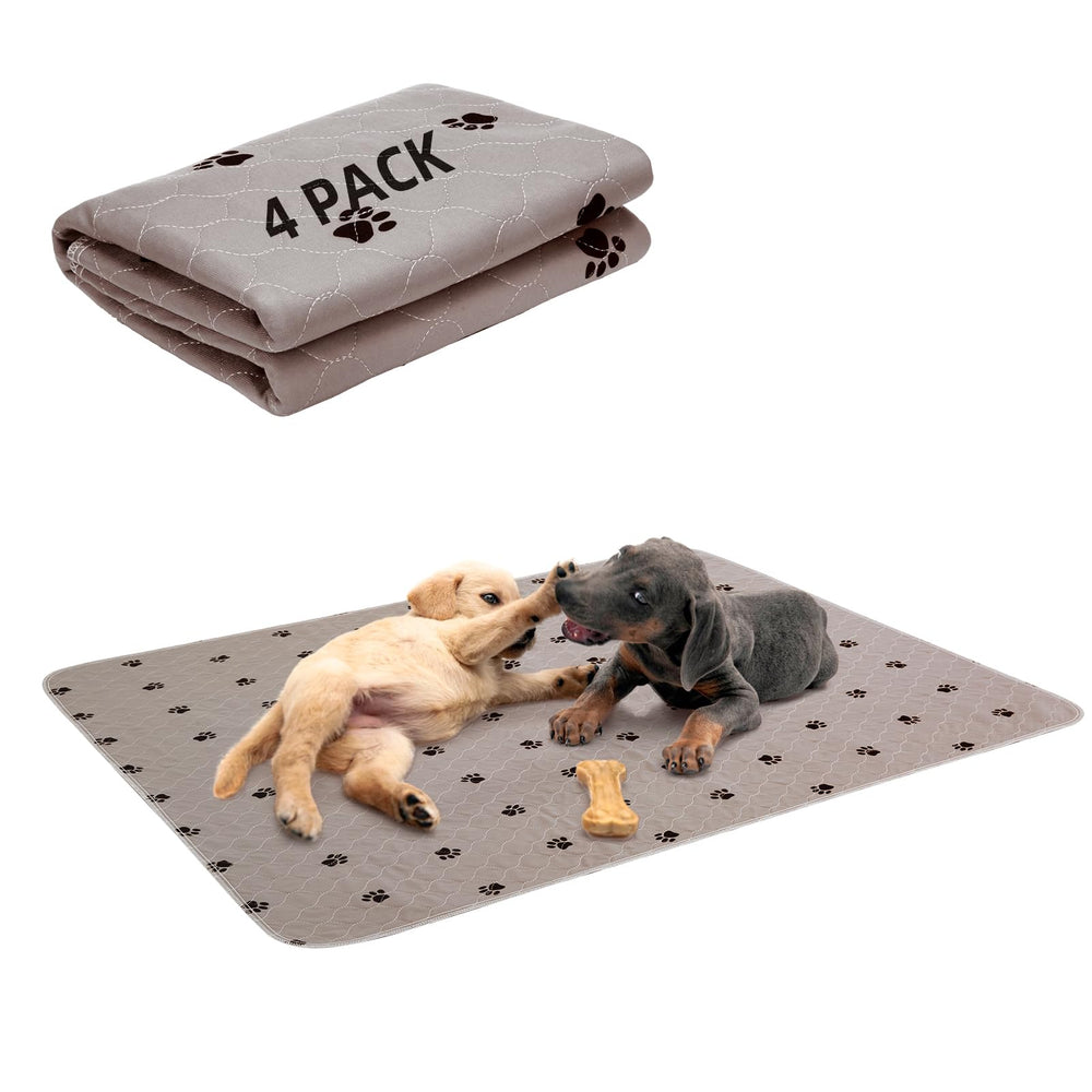 PUPTECK tapete higiénico 4-pack con absorción rápida para entrenamiento.