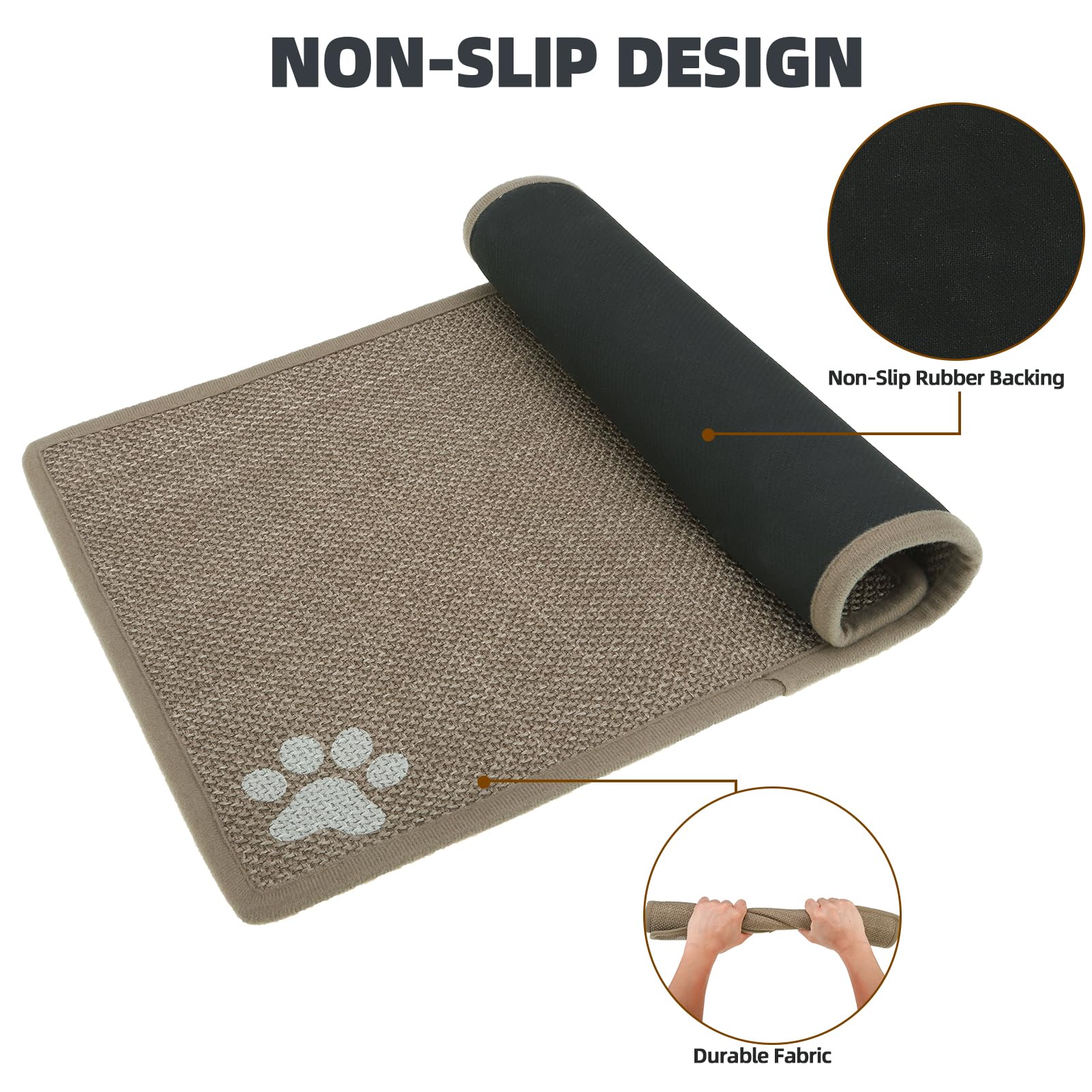 PUPTECK tapete khaki multifuncional para zona de comida y descanso.