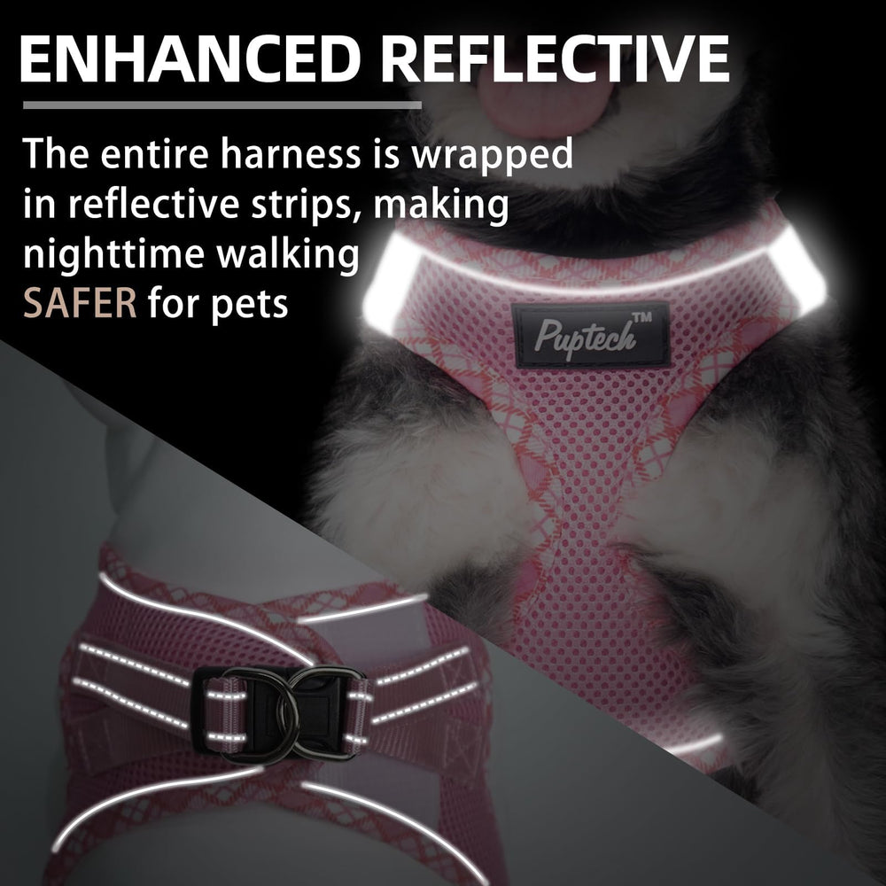 PUPTECK tejido de malla ligero para perro, comodidad diaria.
