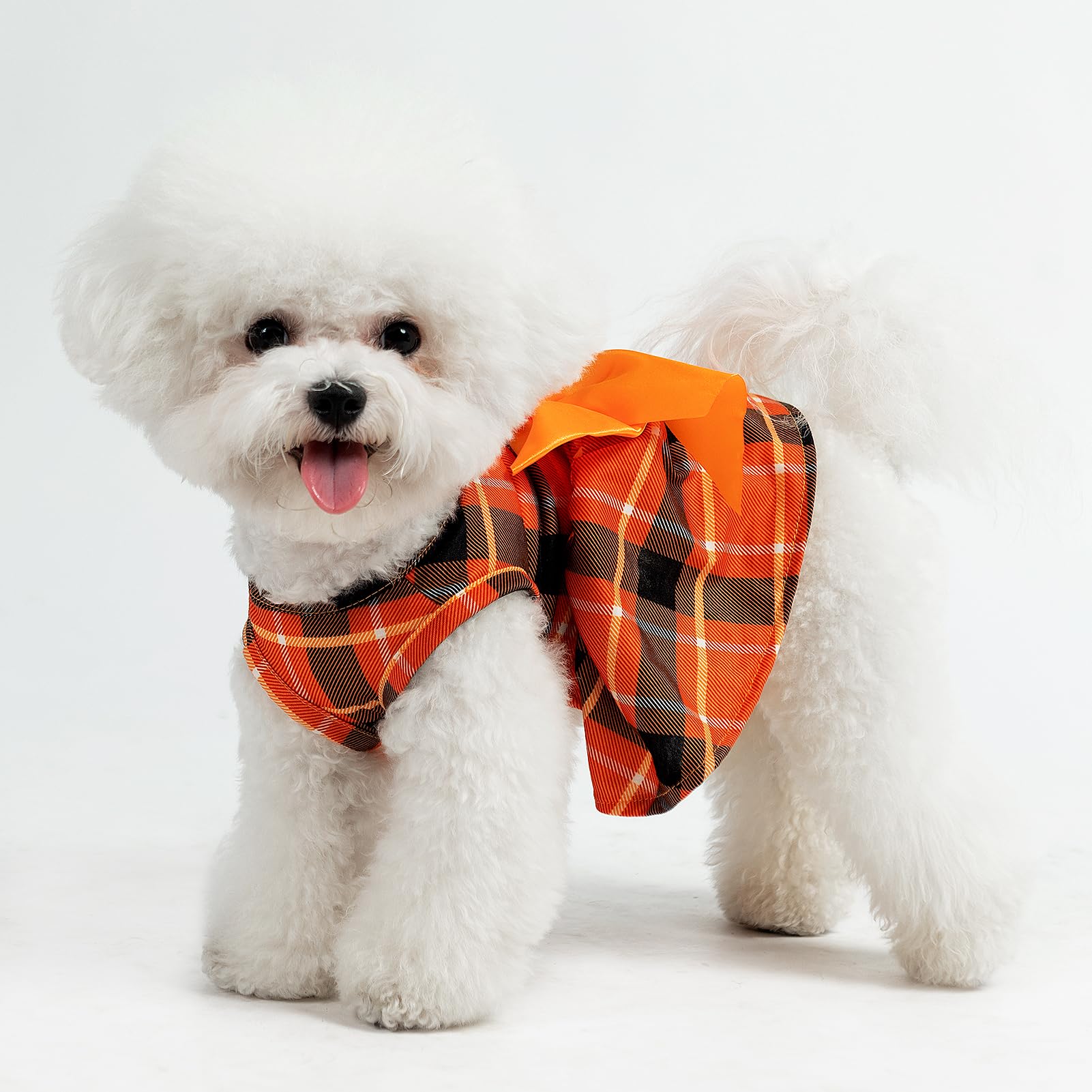 PUPTECK vestido para perro talla S, fácil de vestir y quitar.