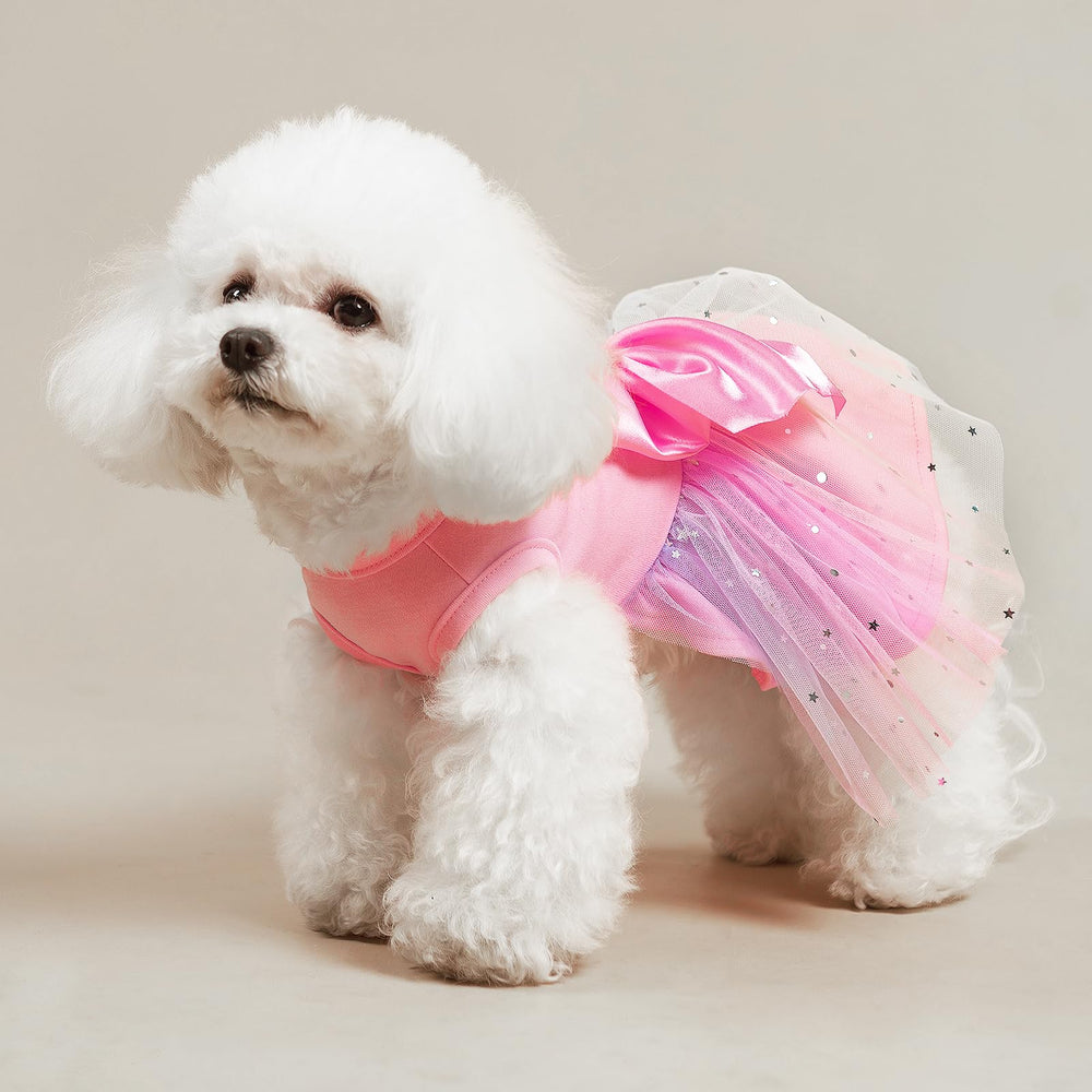 PUPTECK vestido perro talla pequeña, ajuste cómodo