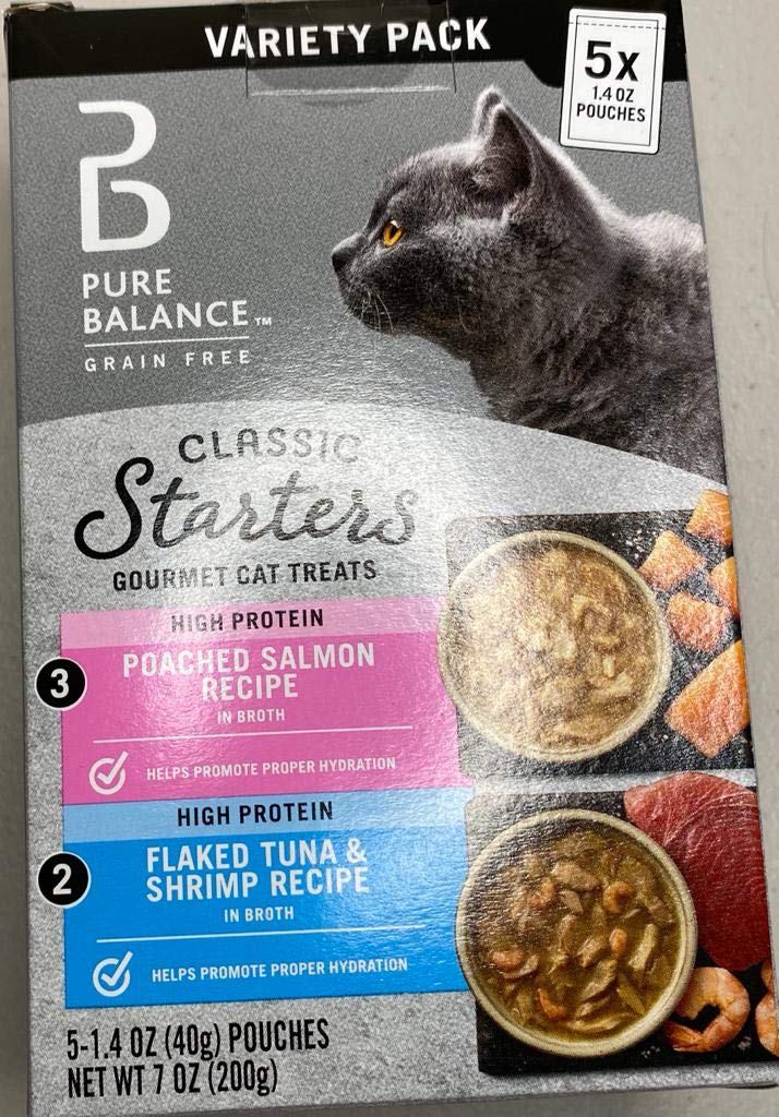 Pure Balance empaque de premios para gatos, snack crujiente sin granos para recompensas diarias