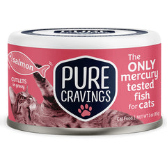 Pure Cravings filetes de salmón en salsa, comida húmeda atractiva para gatos