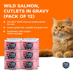 Pure Cravings verificación de mercurio al 100%, alimento en lata seguro para gatos