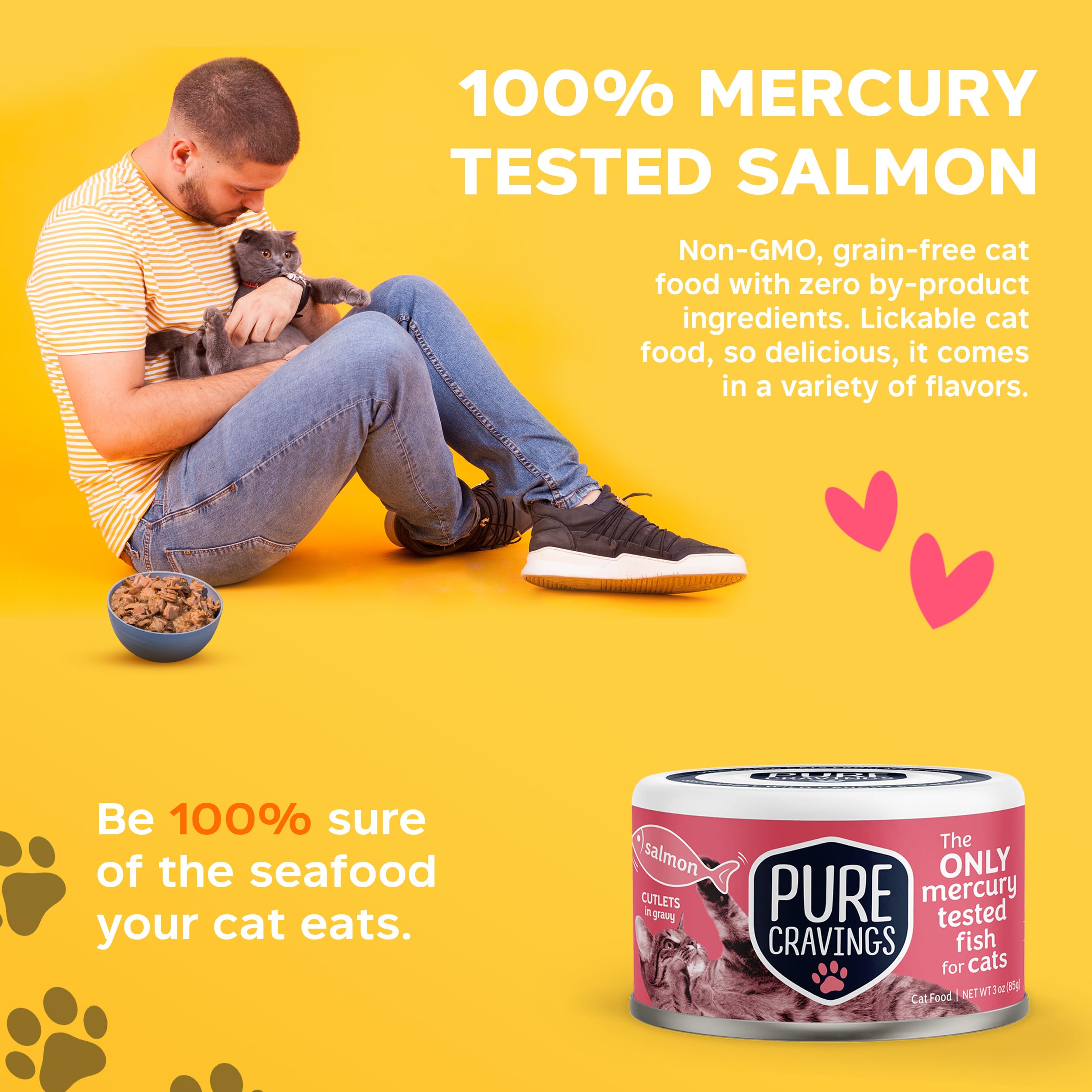 Pure Cravings pescado sostenible para el gato, opción responsable