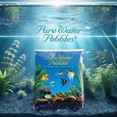 Pure Water Pebbles grava de medianoche resistente, mantiene su aspecto tras limpieza