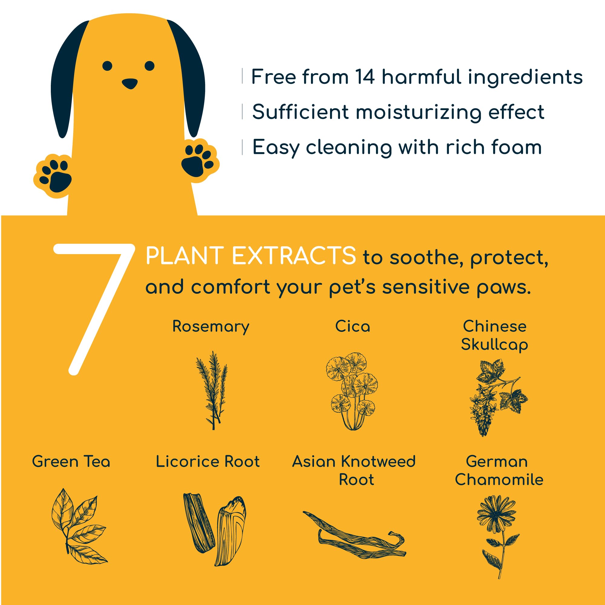 Purebble aplicación patitas facilita el lavado suave.