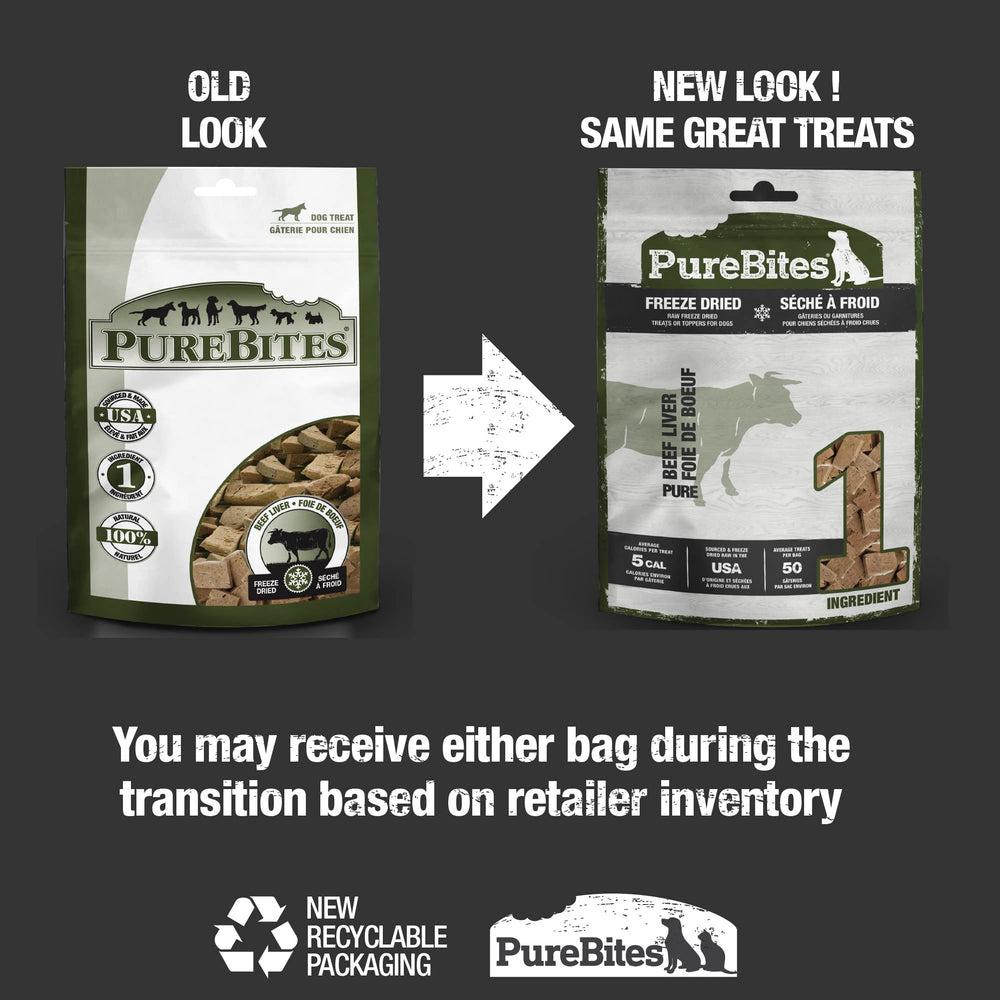 Bolsa PureBites de 8.8 oz, deshidratado para perros