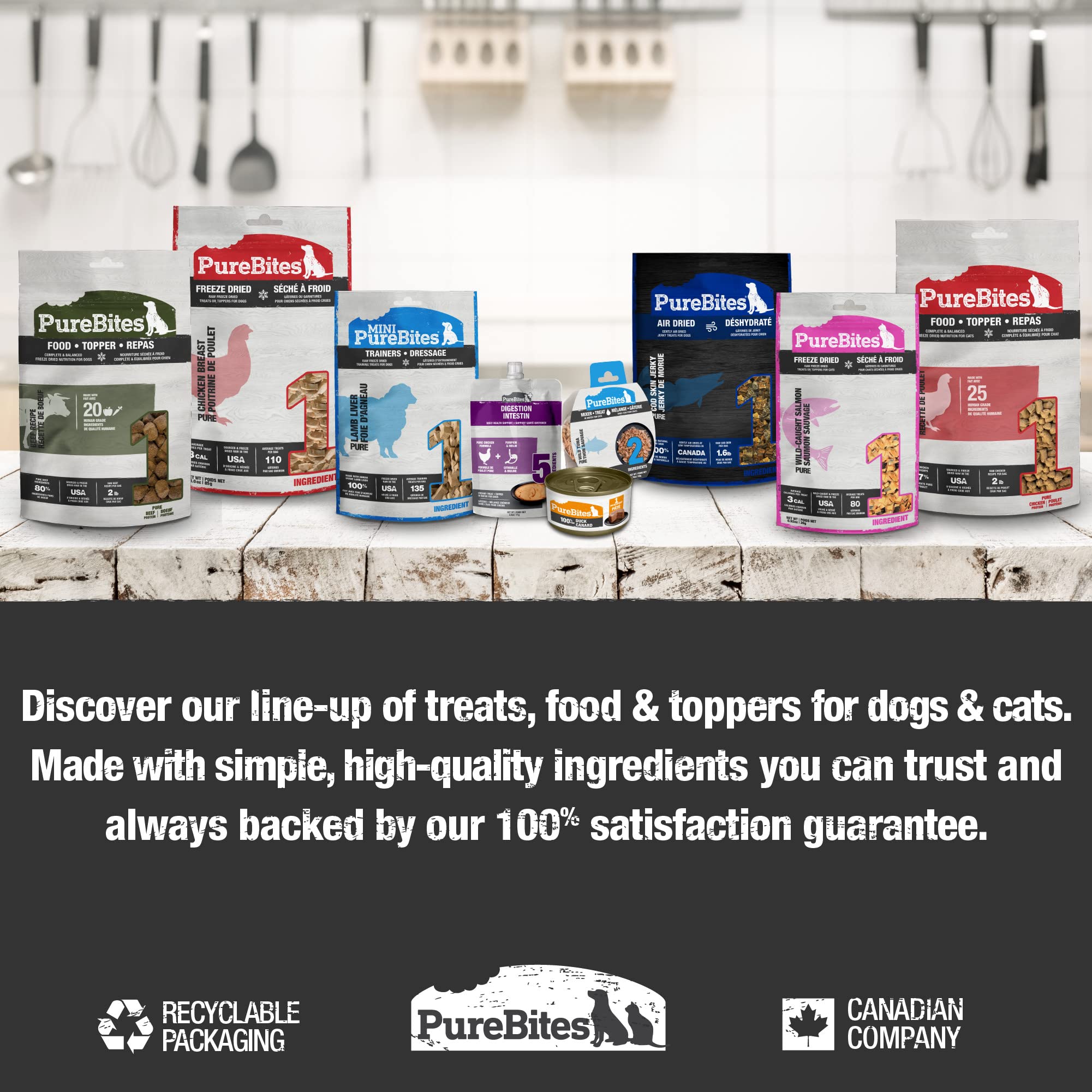 PureBites para dietas limitadas y alergias.