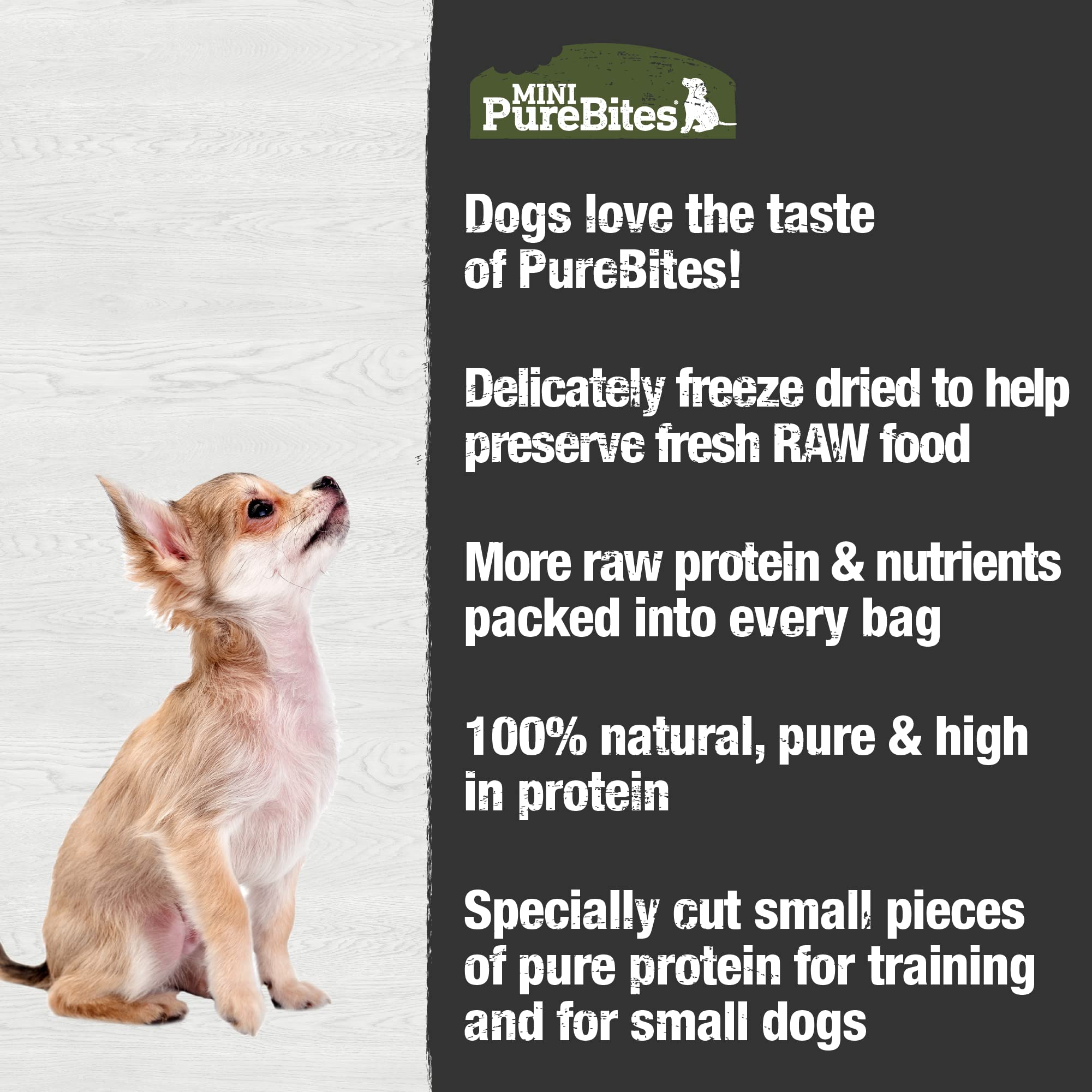 PureBites Mini dieta limitada: bocado único para dietas específicas