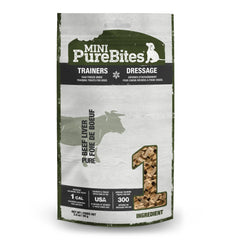 PureBites Mini Higado de Res liofilizado, trocitos para premio de entrenamiento.