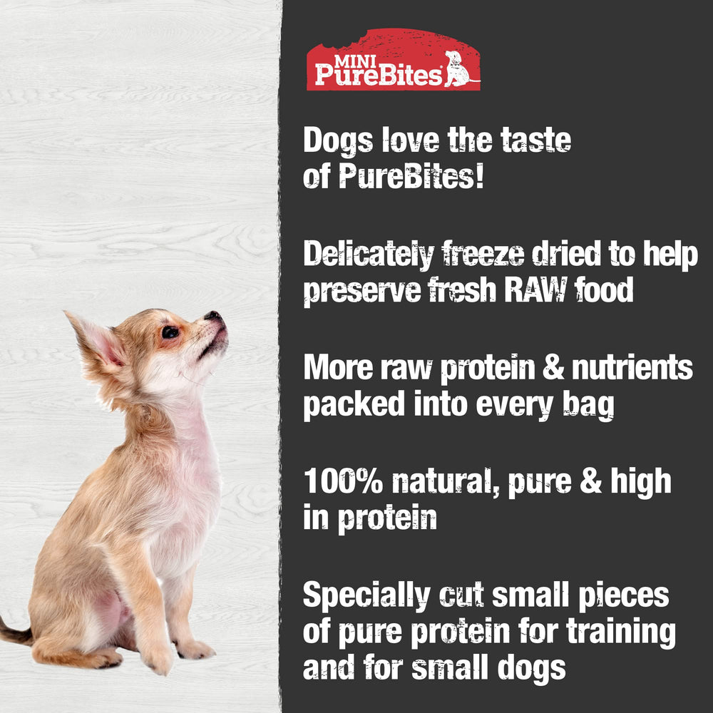 PureBites Mini Pollo, olor suave y sabor natural, gusto que anima a comer