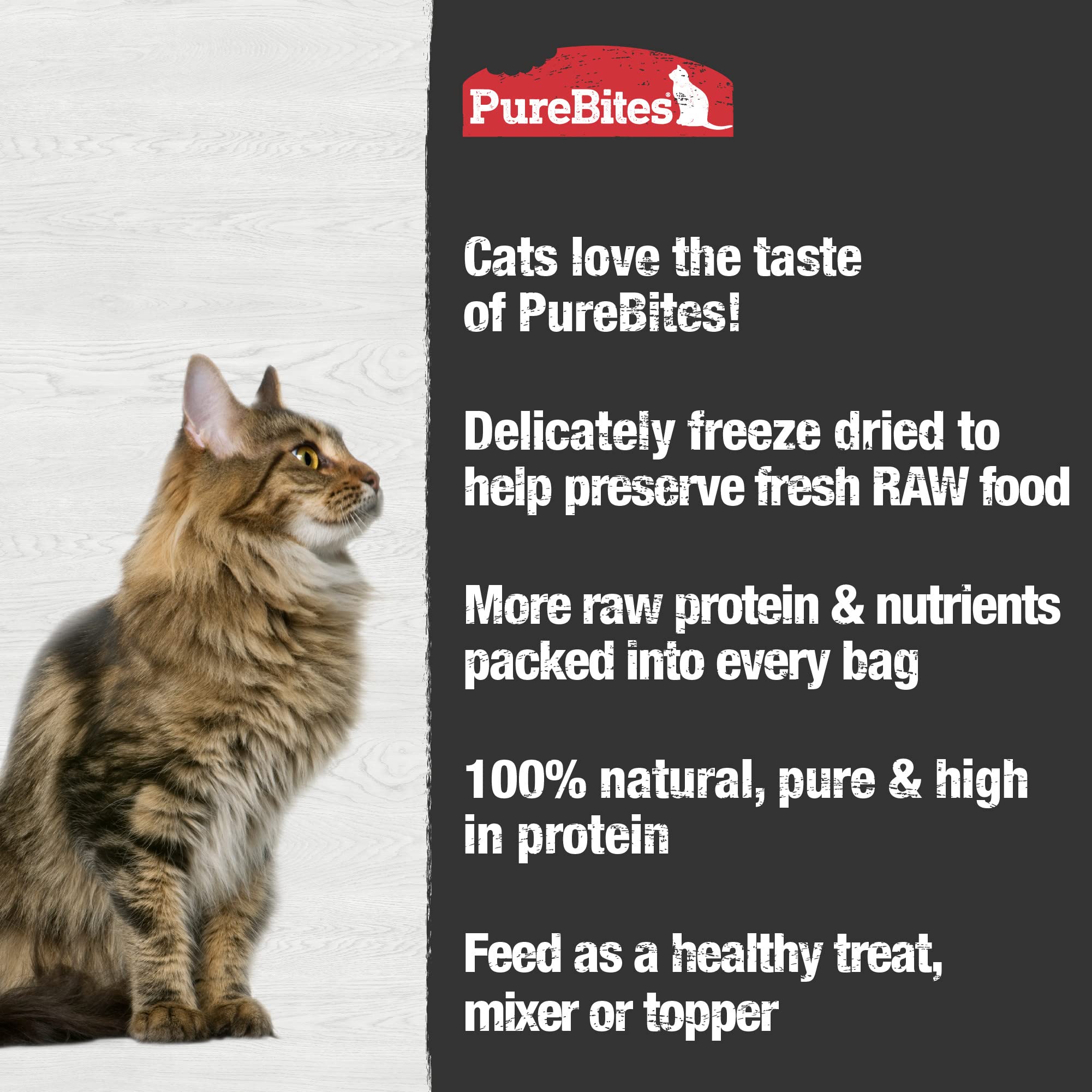 PureBites: alto en proteína y bajo en calorías por bocado.