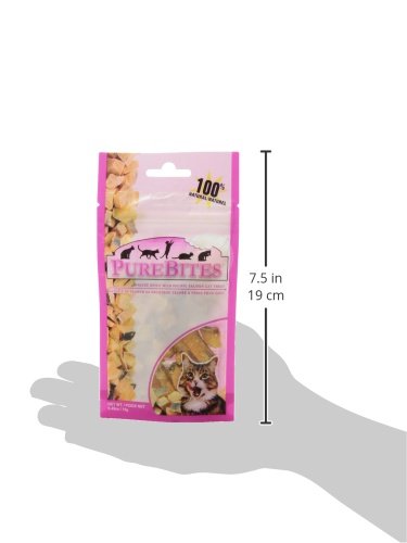 PureBites Salmon para gatos: porciones de 14 g para servir como snack.