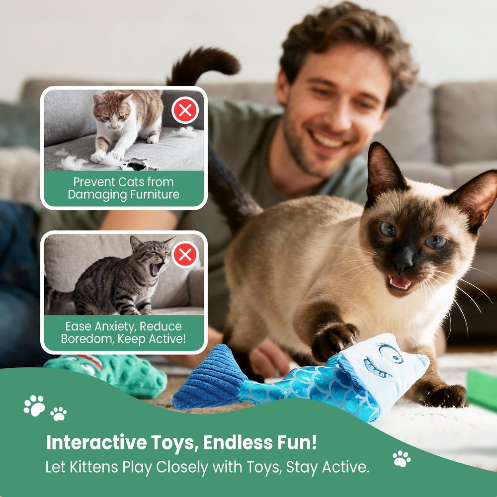 PURETOY Catnip Toys Set primer plano de catnip, aroma natural.