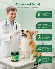 Purigree enzimas y probióticos para higiene bucal natural de perros.