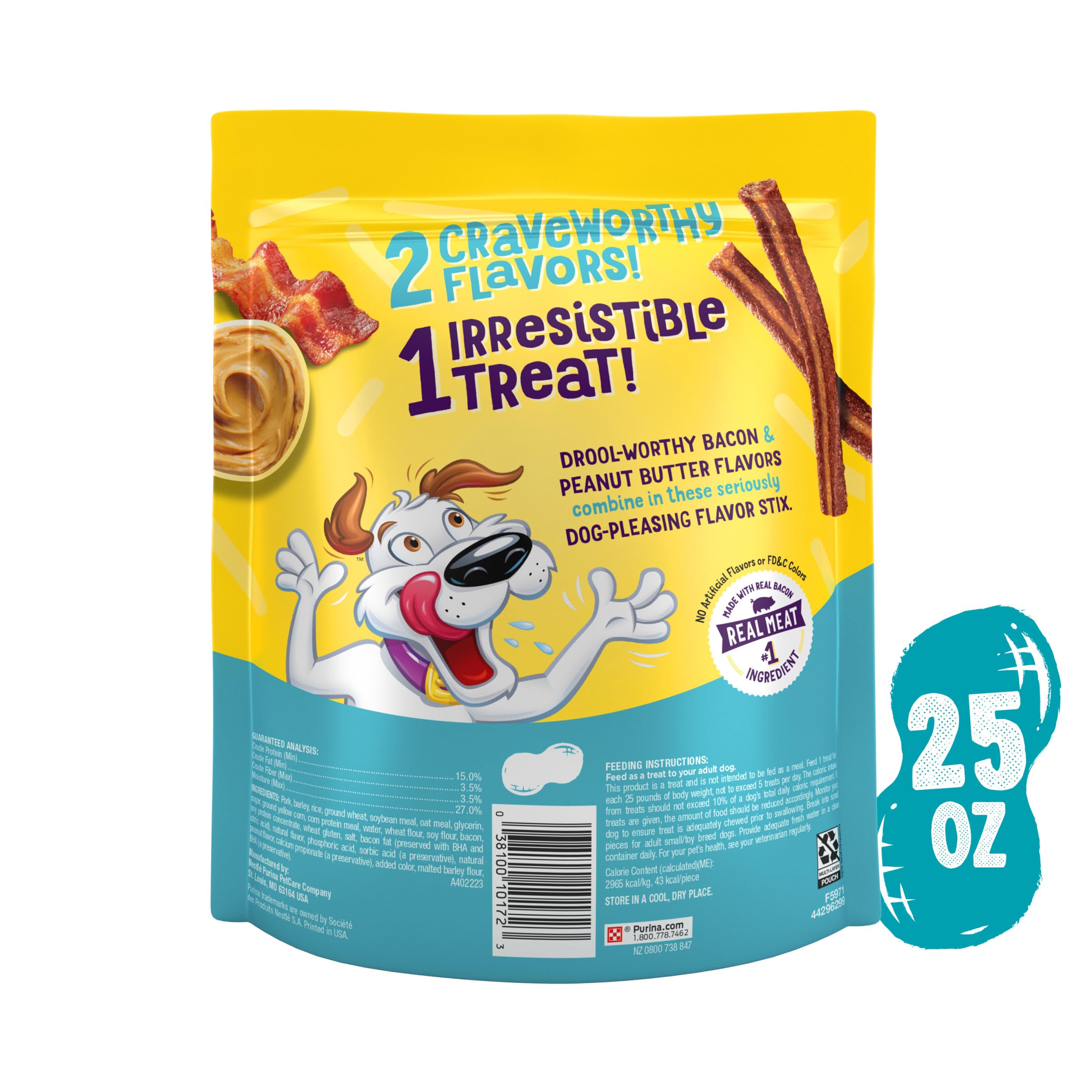 Beggin’ Flavor Stix entero como premio grande para perros grandes