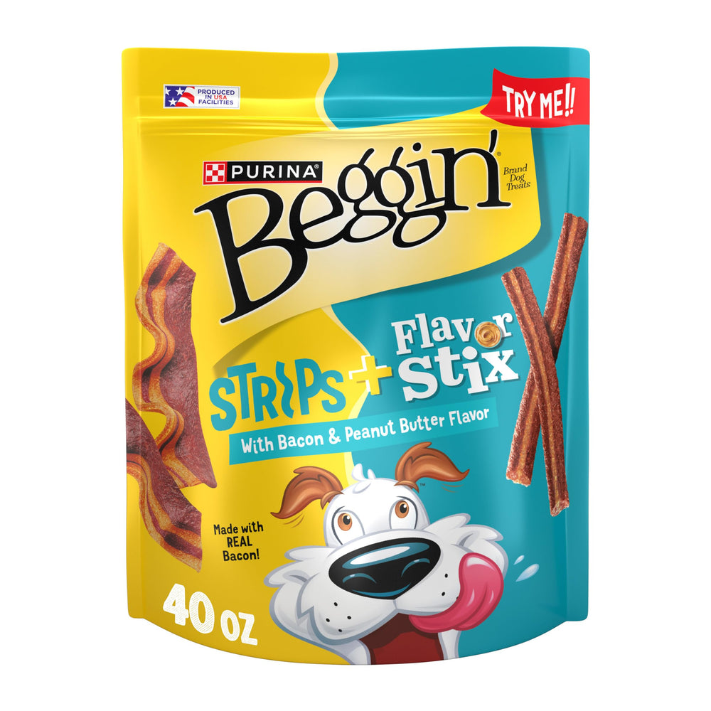Purina Beggin’ Stix y Strips en empaque de 40 oz para perros