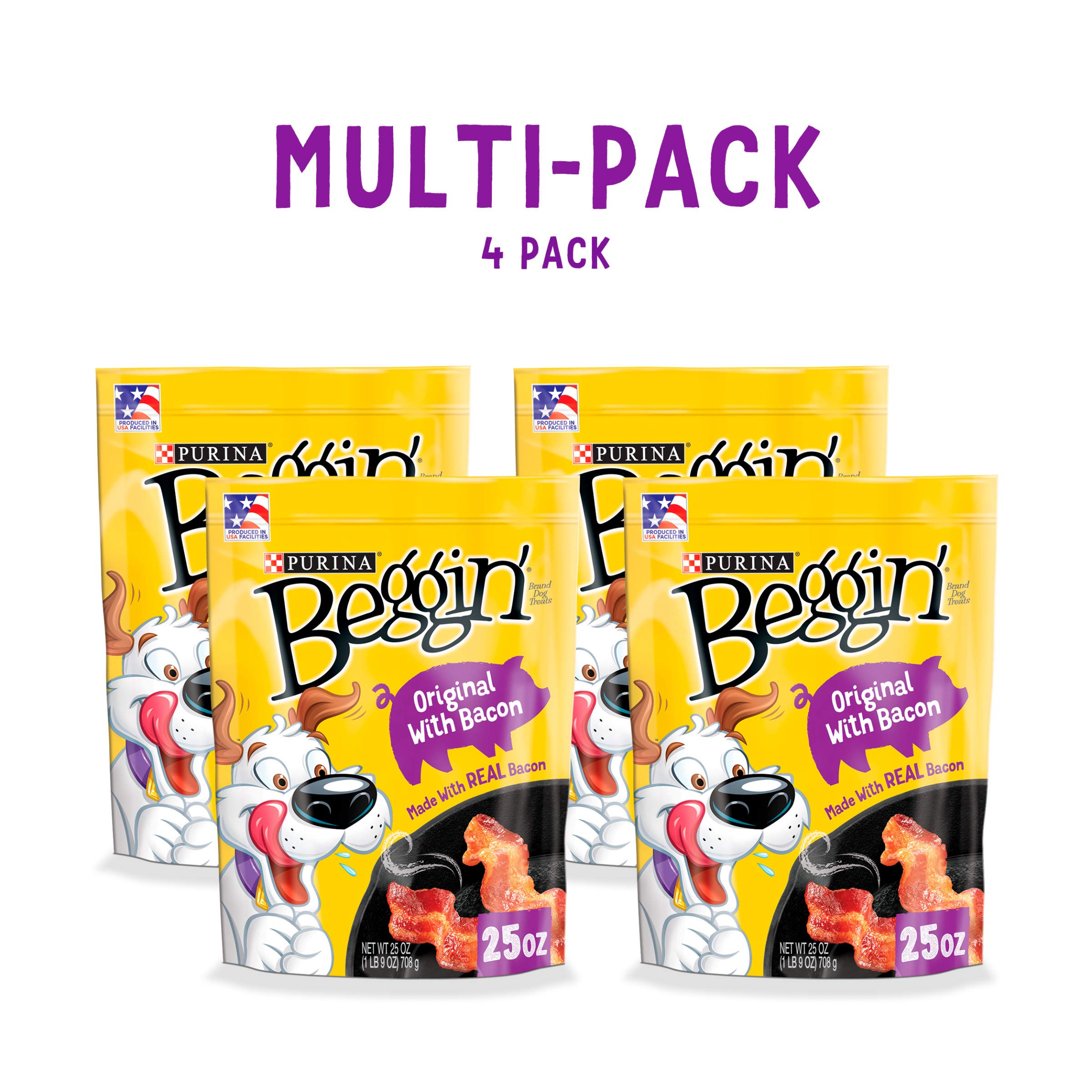 Purina Beggin' Strips Original bacon, aroma irresistible para premiar.
