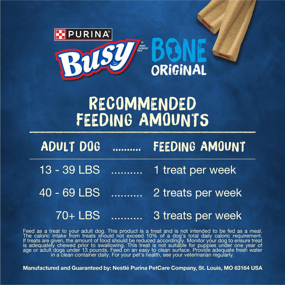 Purina Busy Bone Original 10ct sabor cerdo para recompensa sabrosa