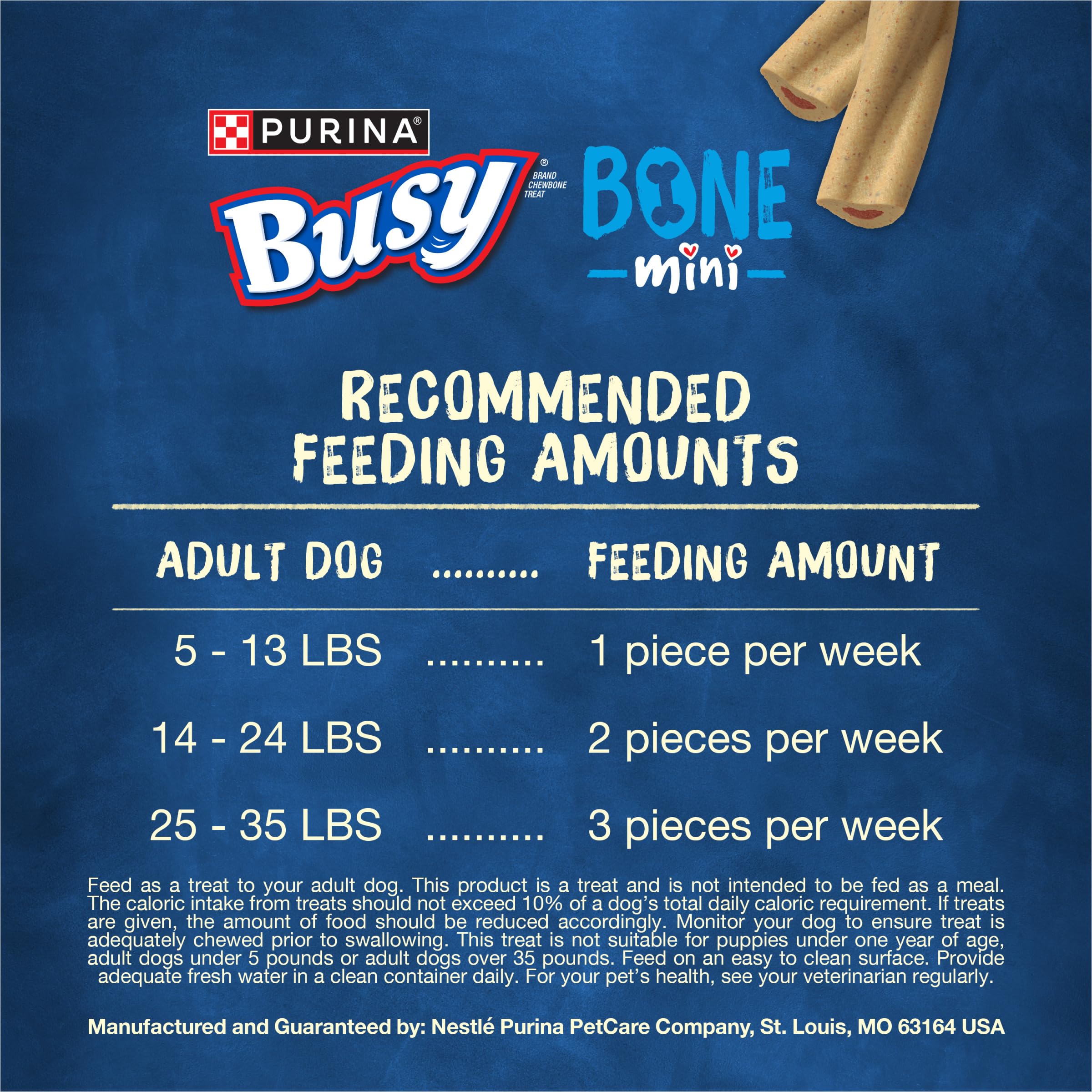 Purina Busy Mini ofrece masticación prolongada para entretenimiento.