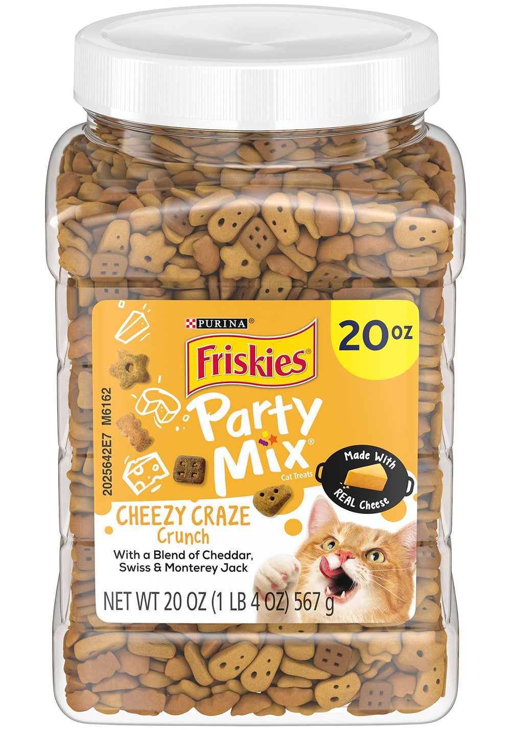 Friskies Party Mix Cheezy Craze con queso real en trozos