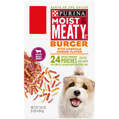 Purina Moist & Meaty con carne real como ingrediente principal en la imagen del producto