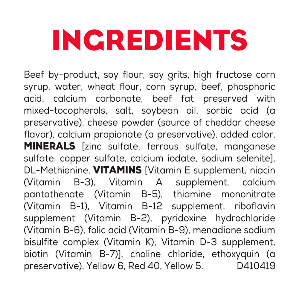 Purina Moist & Meaty carne real como ingrediente principal para perros activos