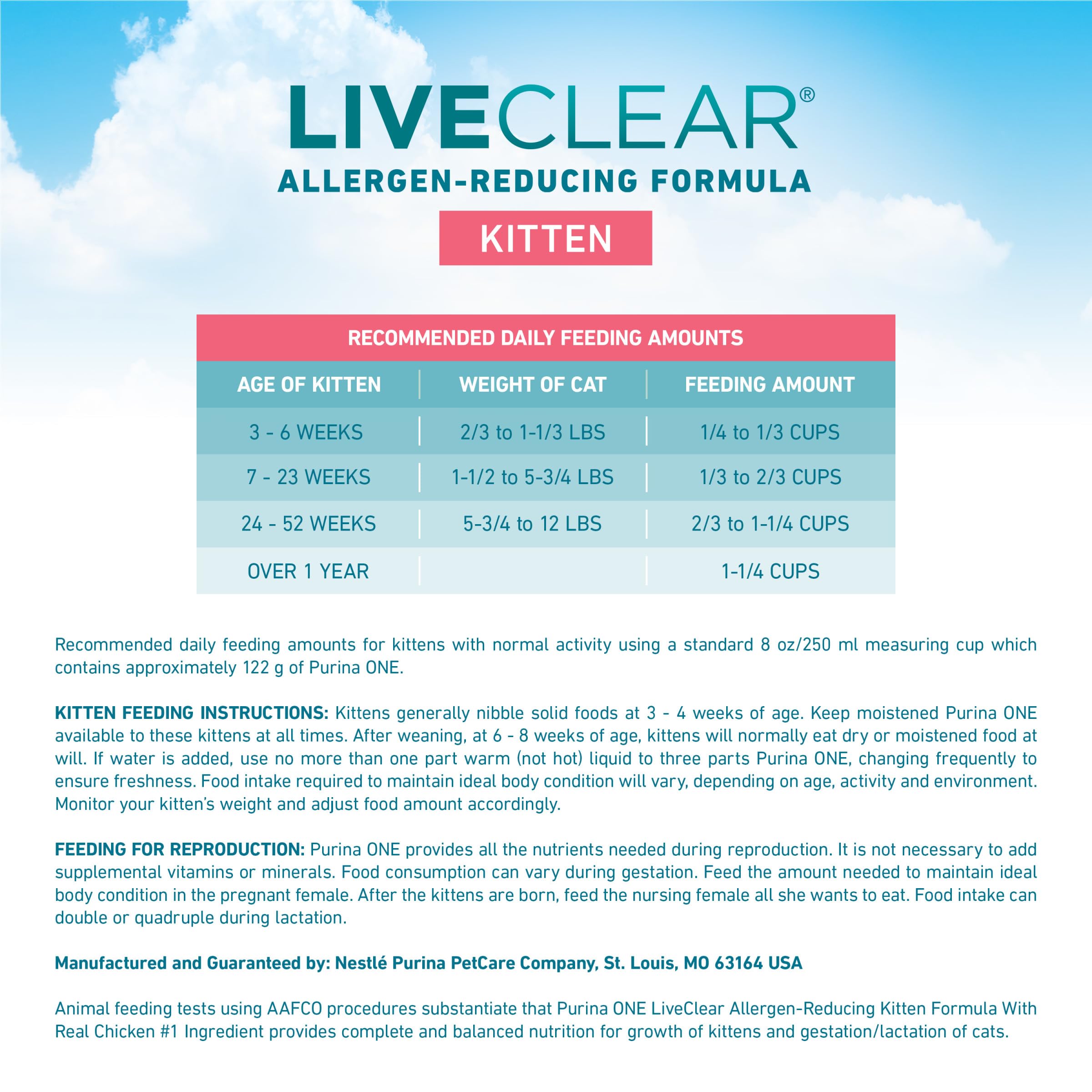 Purina ONE LiveClear textura ideal para masticación suave y sabor