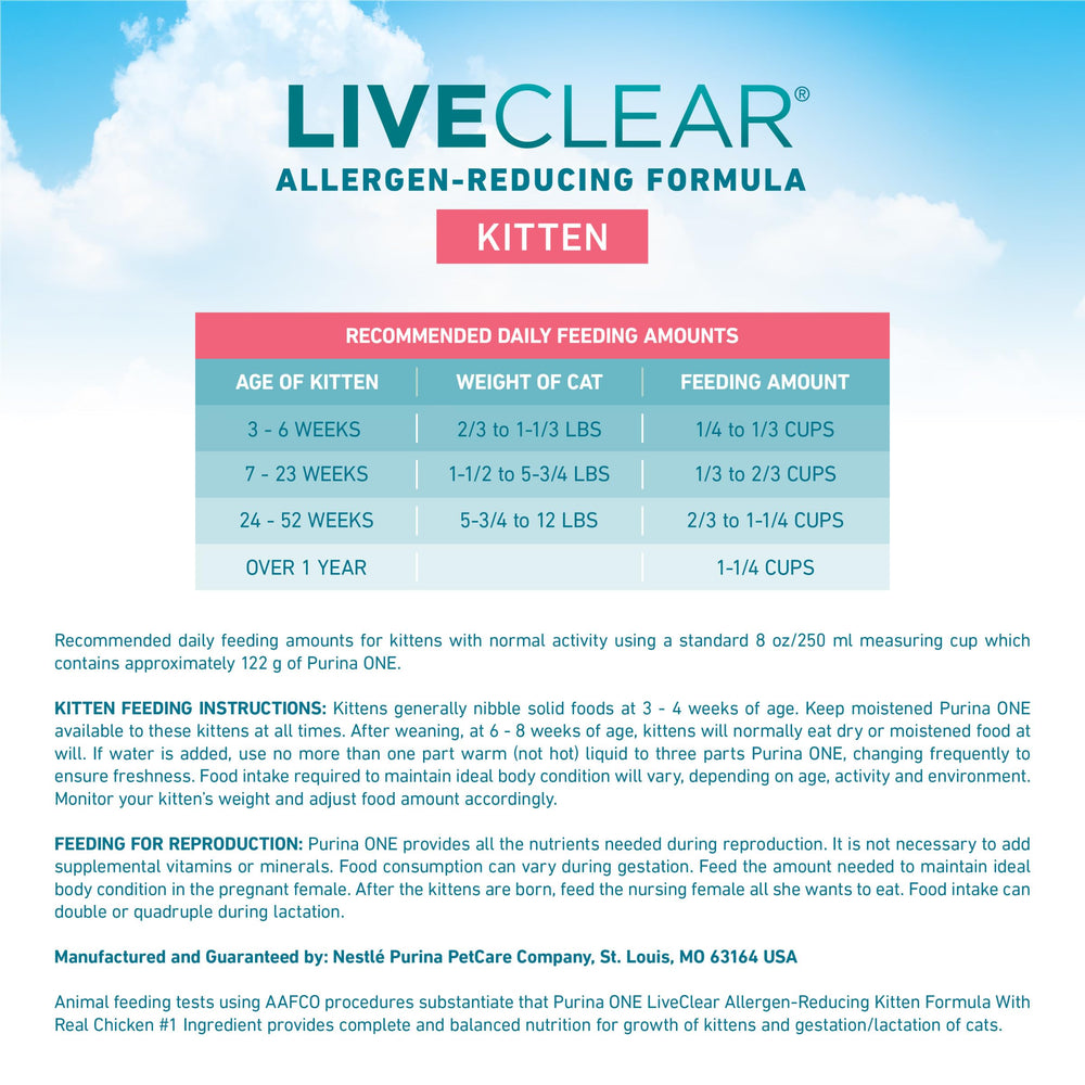 Purina ONE LiveClear textura ideal para masticación suave y sabor