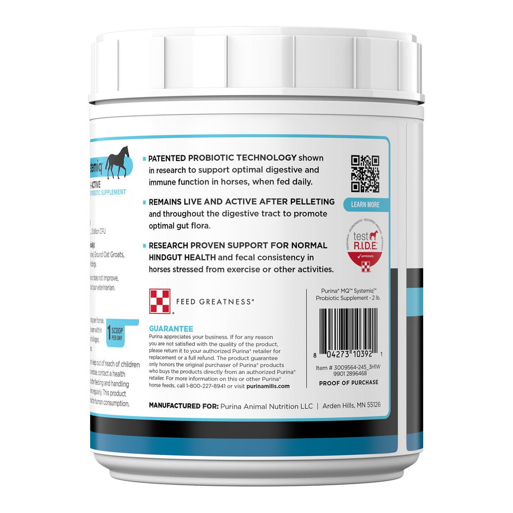 Purina Systemiq Probiotico: perfil del microbioma equino, base de salud digestiva.