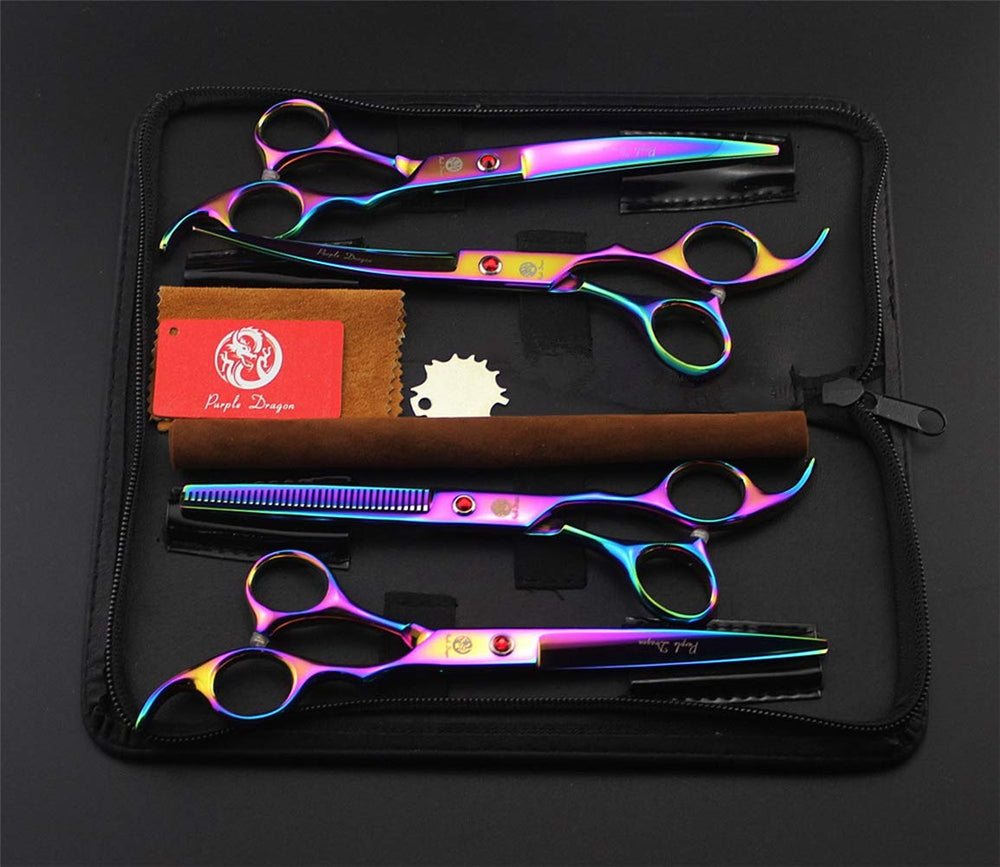 Estuche Purple Dragon para tijeras de aseo y transporte seguro