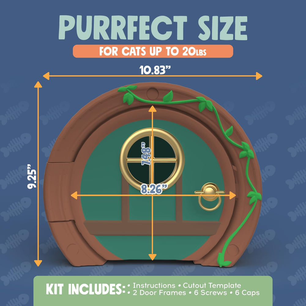 Purrfect Portal, instalación rápida en puertas huecas sin complicaciones.