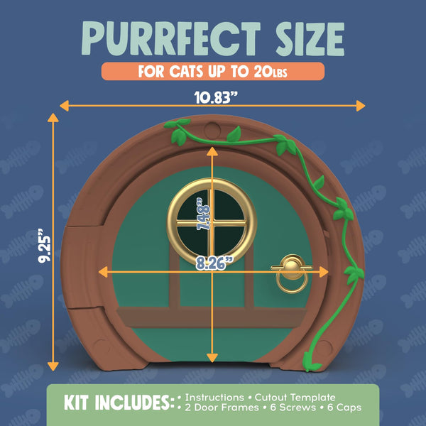 Purrfect Portal, instalación rápida en puertas huecas sin complicaciones.