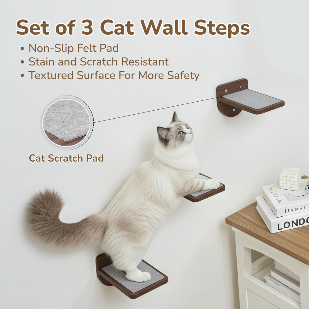 PURRHOUSE diseño minimalista de estante para gato que combina con decoración.