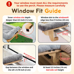 PURRHOUSE ofrece almohadilla de enfriamiento para días calurosos en la percha de ventana.