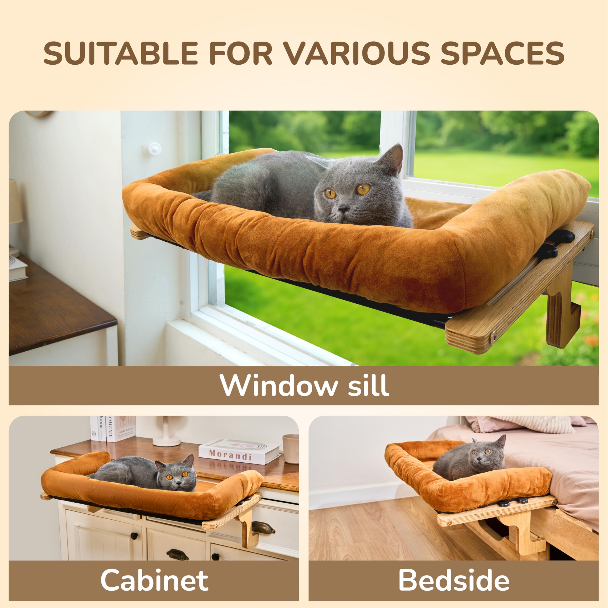 PURRHOUSE: Instalación sin ventosas ni taladros, instalación limpia.