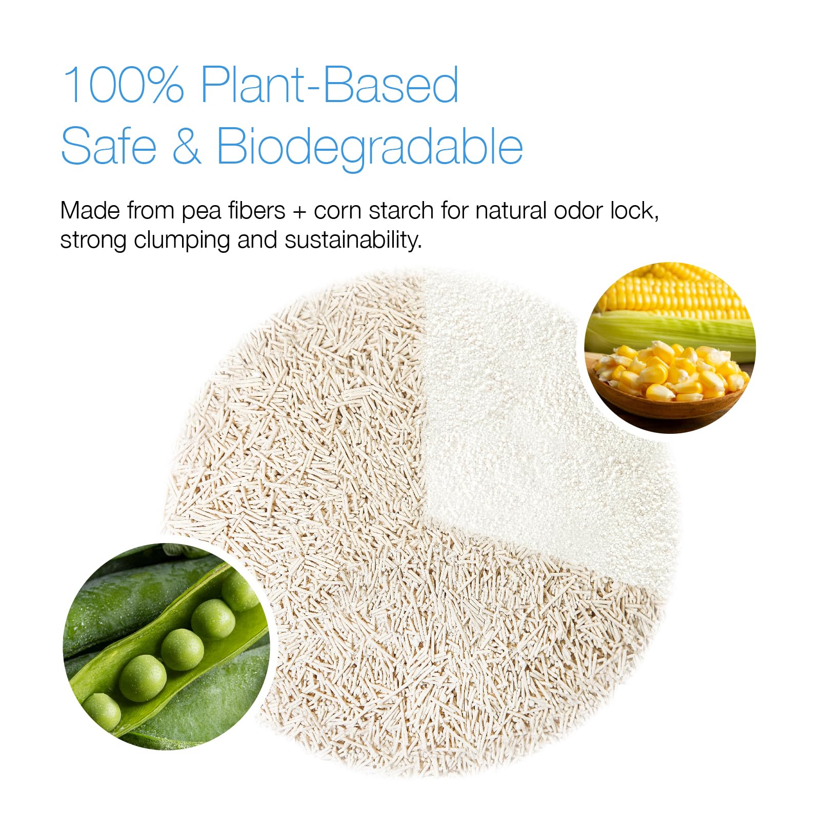 Purrify fórmula basada en plantas con tofu, suave para las patas.