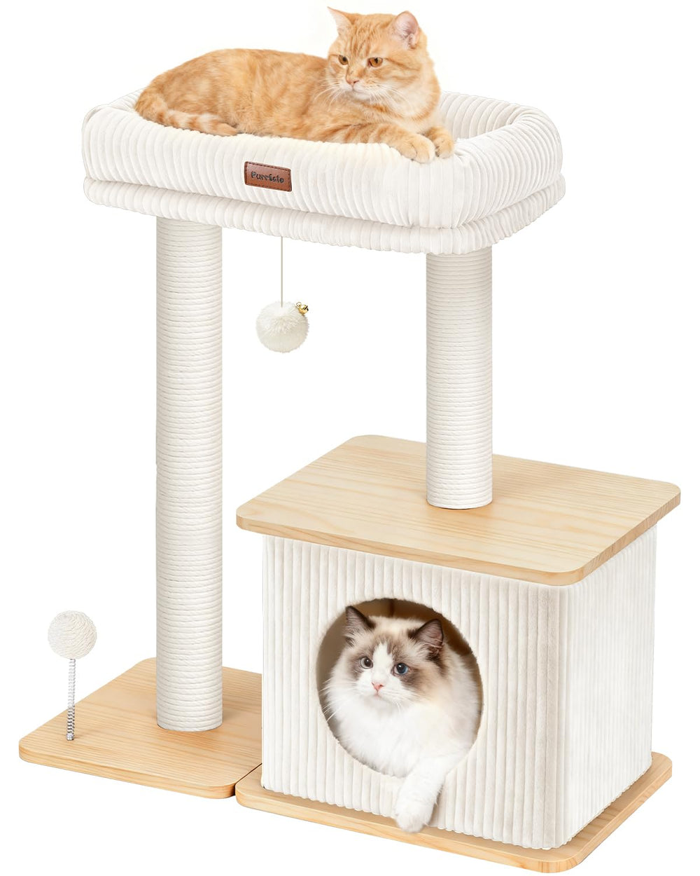 Purrlato acabado-madera, aspecto cálido que complementa interiores modernos.