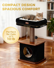 Purrlato árbol con postes de sisal para arañar natural y protección de muebles