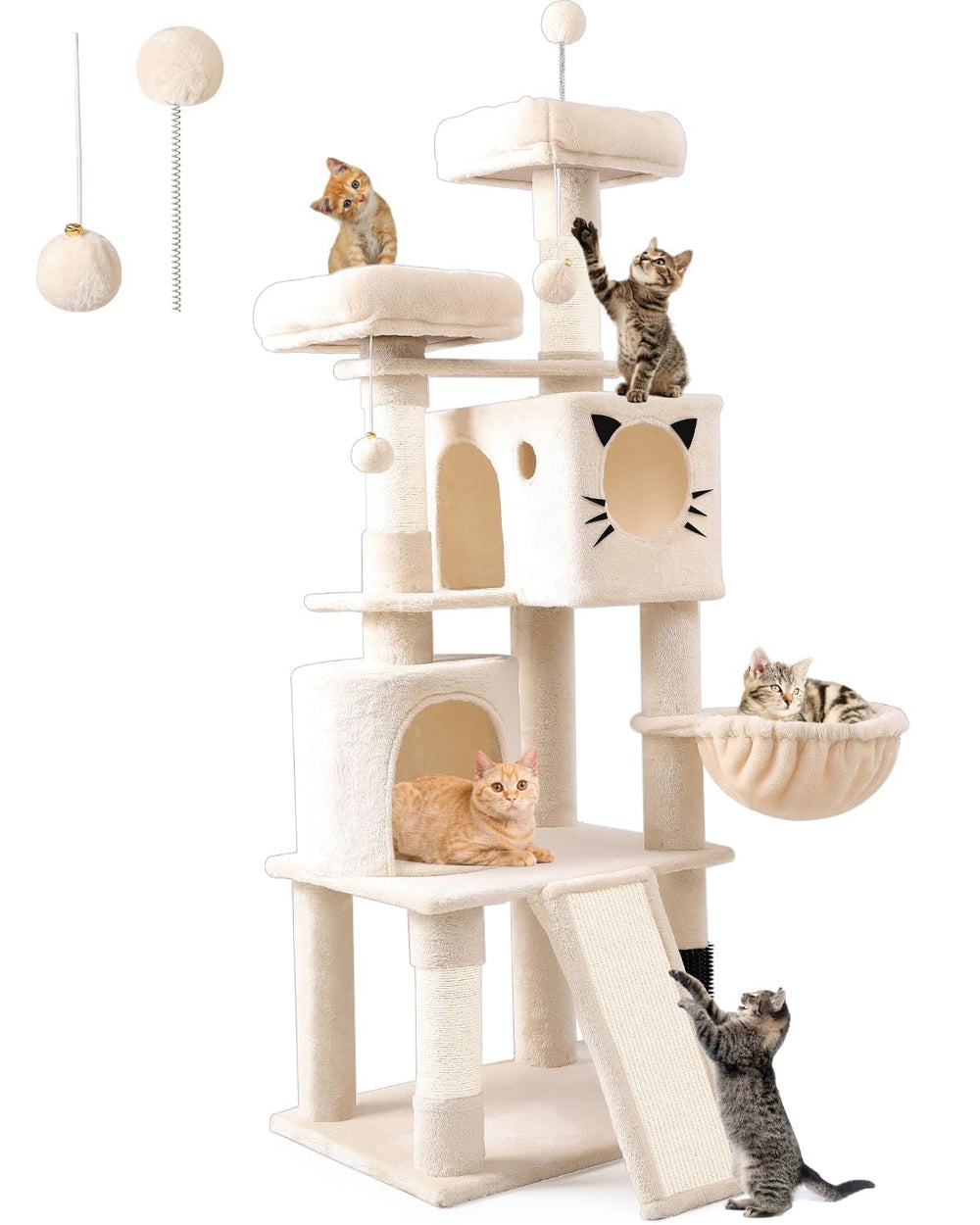 Montaje sencillo PURRLATO con kit de seguridad para fijar a la pared.
